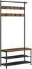 Riidepuu Vasagle, 32.2 x 84 x 180 cm, vintagepruun-must