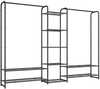 Riidenagi Songmics, 29 x 183 x 158,4 cm, matt must
