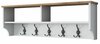 Riidenagi Kalune Design P2 2460, 37.7 cm, valge/pähkel