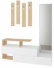 Esikukomplekt Kalune Design 855, 137 cm, valge/pruun