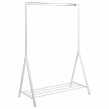 Riidestange Actona Brent, 117 x 59 x 165 cm, valge/chromo