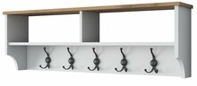 Riidenagi Kalune Design P2 2460, 37.7 cm, valge/pähkel