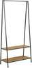Riidestange Actona Seaford, 77 x 37 x 165 cm, tamm/must