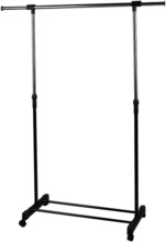 Riidestange Kuchinox Paulo, 95 - 160 cm, must/kroom