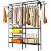 Riidestange Ruhhy 22671, 173 cm, must