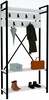 Riidestange Kalune Design Alfa 835PUQ4007, 180 cm, valge/must