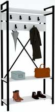 Riidestange Kalune Design Alfa 835PUQ4007, 180 cm, valge/must