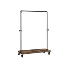 Riidestange Vasagle HSR65BX, pruun, ratastel