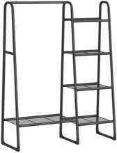 Riidestange Songmics, 40 x 101.7 x 153.3 cm, must