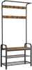 Riidenagi riiulitega Vasagle HSR400B01, 84 x 33.7 x 183 cm, pruun/must