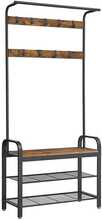 Riidenagi riiulitega Vasagle HSR400B01, 84 x 33.7 x 183 cm, pruun/must