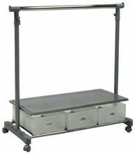 Riidestange Ford, 94 x 42 x 93.5-168 cm, hõbe/kroom