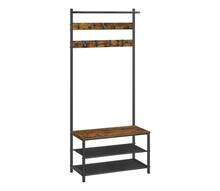 Riidenagi Vasagle, 32,2 x 64 x 180 cm, vintage pruun-must
