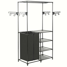 Riidenagi SODUINAMAMS, 87 x 44 x 158 cm, must