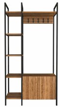 Esiku riidekapp Kalune Design Doga 322RTC1802, 35 x 90 x 175 cm, pruun/must