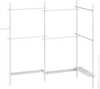 Riiete riiul Songmics, 33,5 x (240-353) x (208-310) cm, mattvalge