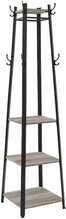Riidestange VASAGLE, 43 x 43 x 180 cm, hallikas-must