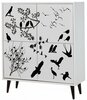 Kapp Kalune Design Manyas 869, 95 x 36 x 111 cm, valge/must