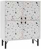 Kapp Kalune Design Multi Purpose Terrazzo, 36 x 95 x 111 cm, valge/mitmevärviline
