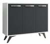 Kummut Kalune Design Piffa 811MDD4143, 100 x 35 x 82 cm, antratsiit/valge