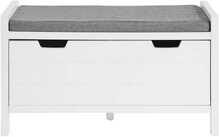 Esipink Sobuy FSR97-W, 30 x 50 x 91 cm, valge/hall