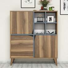 Esikukapp Kalune Design Pulse 845HCT3916, 30 x 100 x 115 cm, sinine/pruun