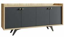 Kummut Kalune Design Piran 811MDD3433, 150 x 40 x 75 cm, antratsiit/tamm