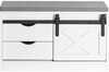Jalatsipink Sobuy FSR153-W, 80 x 30 x 49 cm, helepruun/hall