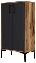 Kingakapp Kalune Design Prag 845HCT4107, 35 x 60 x 111 cm, pruun/must