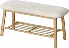 Jalatsipink Boltze Benja, 90 x 36 x 45 cm, pruun/valge