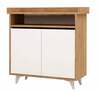 Kingakapp Kalune Design Springa, 35 x 100 x 102 cm, pruun/valge