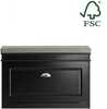 Jalatsipink Sobuy FSR82-L-SCH, 75 x 24 x 51 cm, must/hall