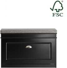 Jalatsipink Sobuy FSR82-L-SCH, 75 x 24 x 51 cm, must/hall