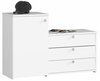 Kingakapp Akord Furniture Factory S16, 33 x 98.4 x 68 cm, valge