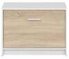 Kingakapp Black Red White Nepo Plus SFK1K, 70 x 34 x 50 cm, valge/tamm