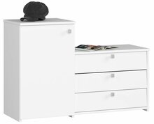 Kingakapp Akord Furniture Factory S16, 33 x 98.4 x 68 cm, valge