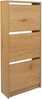 Jalatsikapp Home4you Aalborg, 49 x 18 x 122 cm, pruun