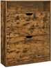Kingakapp Vasagle, 2 ust, avatud sektsioon, 24 x 80 x 102 cm, vintage pruun