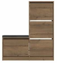 Kingakapp Kalune Design Dude, 26 x 105 x 118.5 cm, pruun