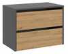 Kingakapp Top E Shop Modo, 60 x 36 x 44 cm, pruun/must