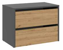 Kingakapp Top E Shop Modo, 60 x 36 x 44 cm, pruun/must