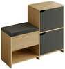 Kingakapp Kalune Design Haven Shoe Bench, tamm, antratsiit