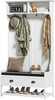 HOMCOM 2-in-1 nagi, valge/hall
