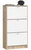 Kingakapp Akord, 28.5 x 60 x 113 cm, valge/sonoma tamm