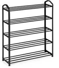 Jalatsiriiul ModernHome, 19.5 x 62 x 78 cm, must