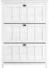 Jalatsikapp Sobuy FSR162-W, 80 x 30 x 111 cm, valge/must