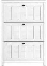 Jalatsikapp Sobuy FSR162-W, 80 x 30 x 111 cm, valge/must