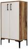 Kingakapp Kalune Design Prag 845HCT4108, 35 x 60 x 111 cm, valge/kreem