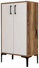 Kingakapp Kalune Design Prag 845HCT4108, 35 x 60 x 111 cm, valge/kreem