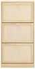 Jalatsikapp Sobuy FSR159-N, 60 x 24 x 118 cm, heledapruun/valge